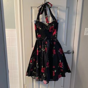 NWOT Gorgeous and Classy Fit and Flare Halter Dress